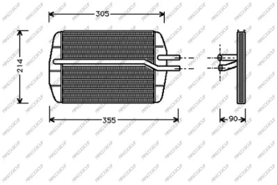 Heat Exchanger, interior heating (FD006H001)