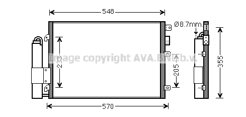 Condenser, air conditioning (RT5376D)