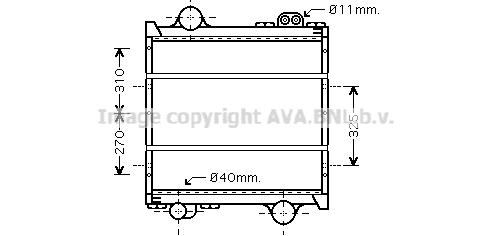 Radiator, engine cooling (RE2040)