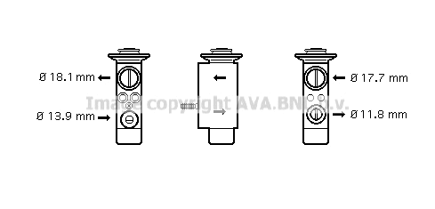 Expansion Valve, air conditioning (BW1238)
