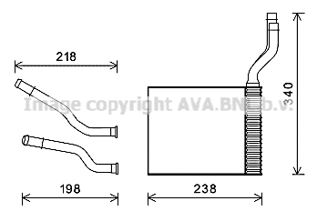 Heat Exchanger, interior heating (FD6465)