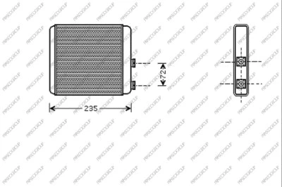 Heat Exchanger, interior heating (OP017H005)