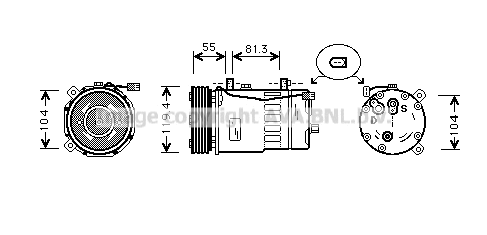 Compressor, air conditioning (AIAK003)