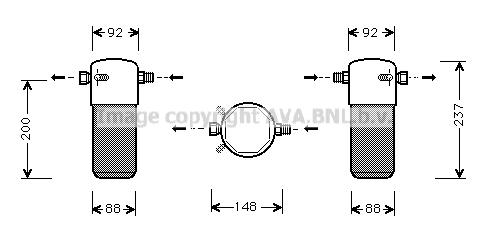 Dryer, air conditioning (VOD100)