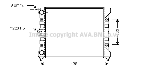 Radiator, engine cooling (VNA2039)