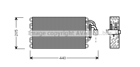 Evaporator, air conditioning (BWV003)