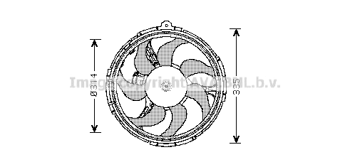 Fan, engine cooling (FT7539)