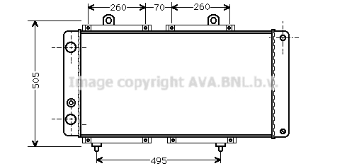 Radiator, engine cooling (PE2033)