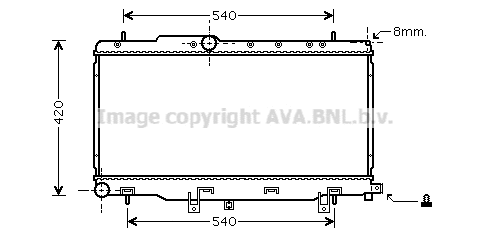 Radiator, engine cooling (SU2057)