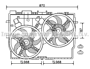 Fan, engine cooling (FT7584)