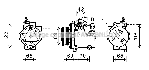 Compressor, air conditioning (SZK125)