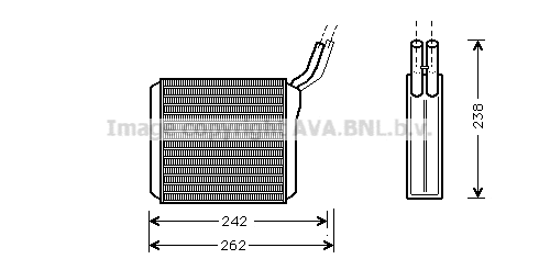 Heat Exchanger, interior heating (OL6205)