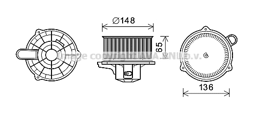 Electric Motor, interior blower (KA8240)