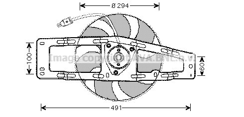 Fan, engine cooling (RT7535)