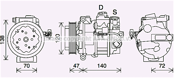 Compressor, air conditioning (JRK057)