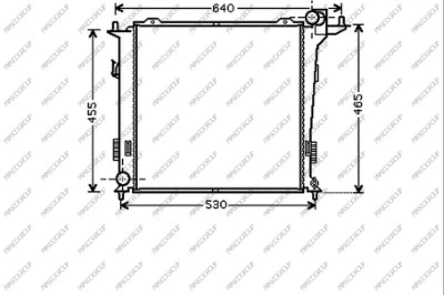Radiator, engine cooling (HN040R005)