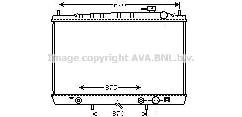 Radiator, engine cooling (DN2242)