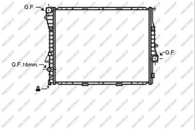 Radiator, engine cooling (BM820R003)