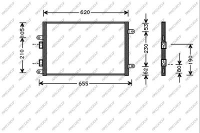 Condenser, air conditioning (AA340C002)