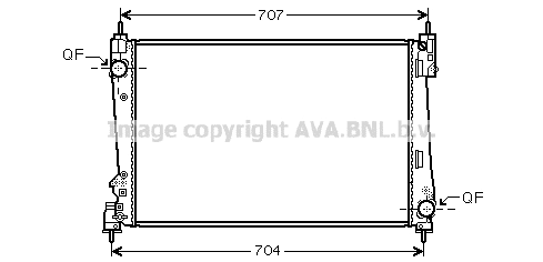 Radiator, engine cooling (FT2454)
