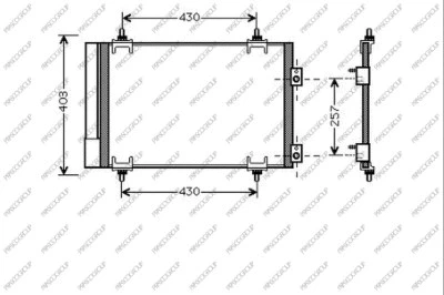 Condenser, air conditioning (CI424C002)