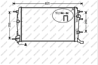 Radiator, engine cooling (RN036R002)