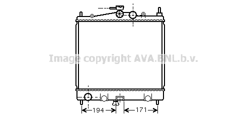 Radiator, engine cooling (DN2247)