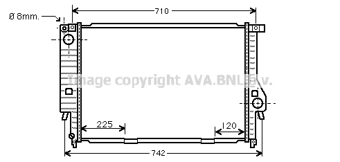 Radiator, engine cooling (BW2159)
