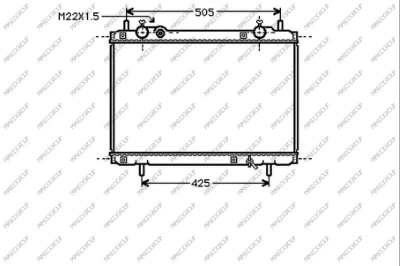 Radiator, engine cooling (FT137R009)