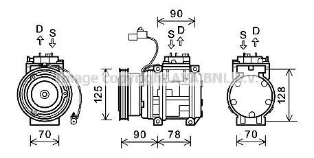 Compressor, air conditioning (KAK178)