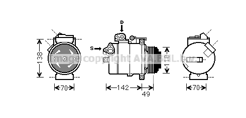 Compressor, air conditioning (BWK389)