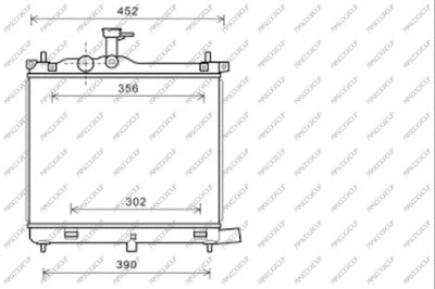 Radiator, engine cooling (HN003R002)