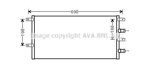 Radiator, engine cooling (IV2131)