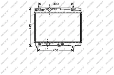 Radiator, engine cooling (TY325R001)