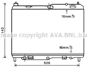 Radiator, engine cooling (FD2441)
