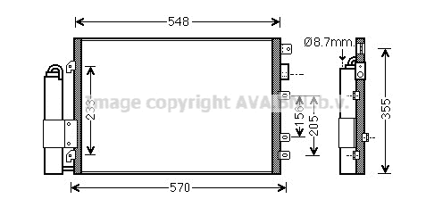 Condenser, air conditioning (RTA5340D)