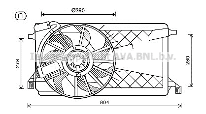 Fan, engine cooling (FD7563)