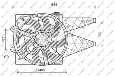Fan, engine cooling (FT930F007)