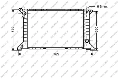 Radiator, engine cooling (FD908R003)