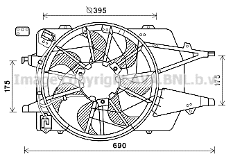 Fan, engine cooling (FD7577)