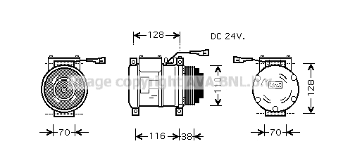 Compressor, air conditioning (IVK072)