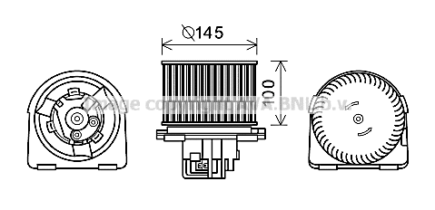 Electric Motor, interior blower (OL8619)