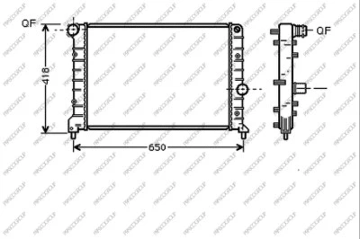 Radiator, engine cooling (AA340R002)