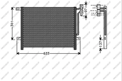 Condenser, air conditioning (BM624C001)