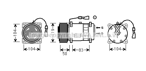 Compressor, air conditioning (DFK057)