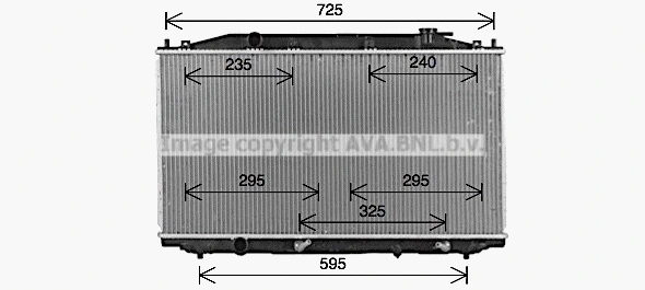 Radiator, engine cooling (HD2324)