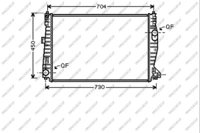 Radiator, engine cooling (AA090R001)