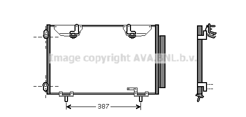 Condenser, air conditioning (TO5327D)