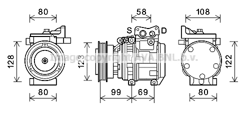 Compressor, air conditioning (KAK264)