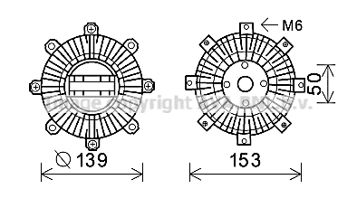 Clutch, radiator fan (MTC222)